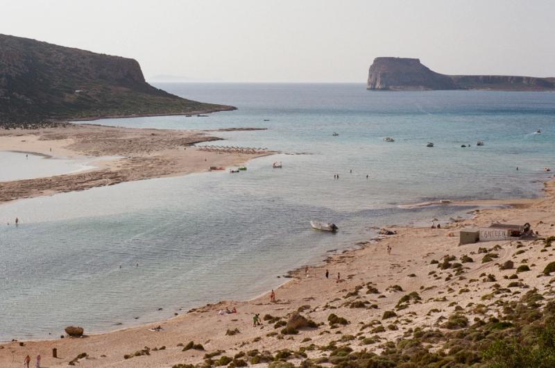A sand bar and a beach.